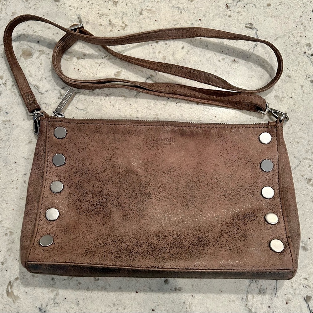 Hammitt Getty Pewter/Brushed Silver Crossbody/Clutch